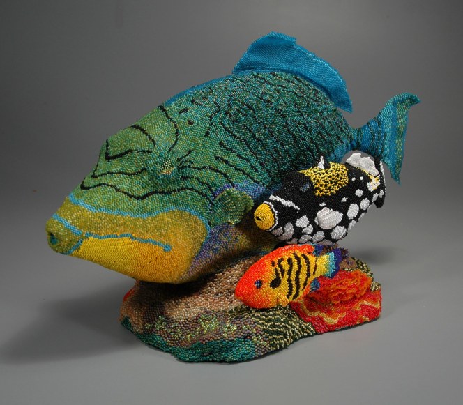Grigsby Beadwork - Fish Teapot (view 1)